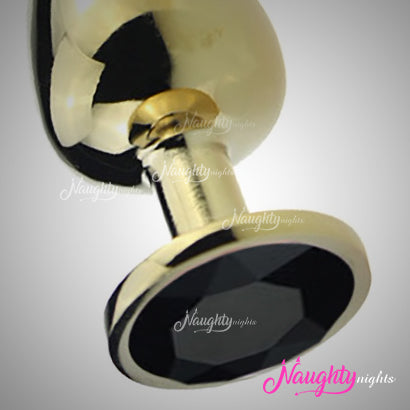 Golden Stainless Diamond Anal Plug For Prostate Massage