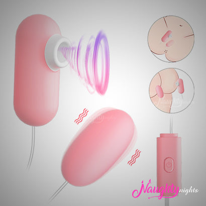 Dual Action Nipple + Egg Vibrator | USB Power