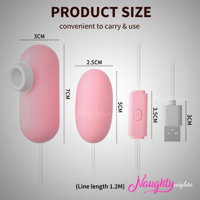 Dual Action Nipple + Egg Vibrator | USB Power
